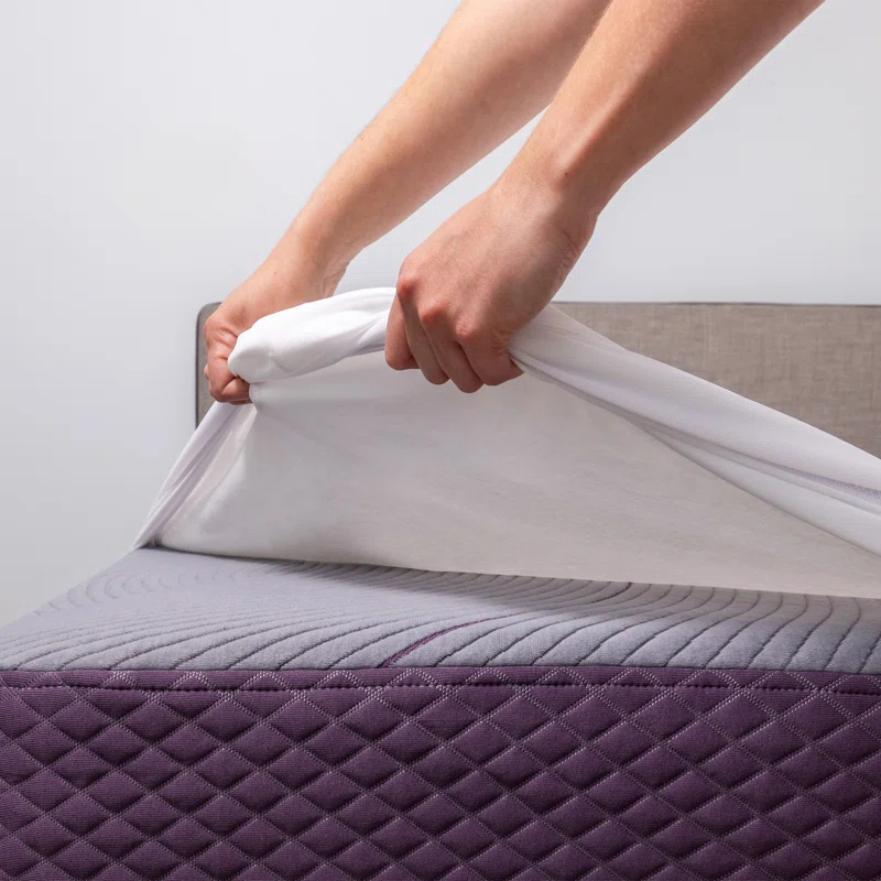 Purple Purple Waterproof Mattress Protector Standard