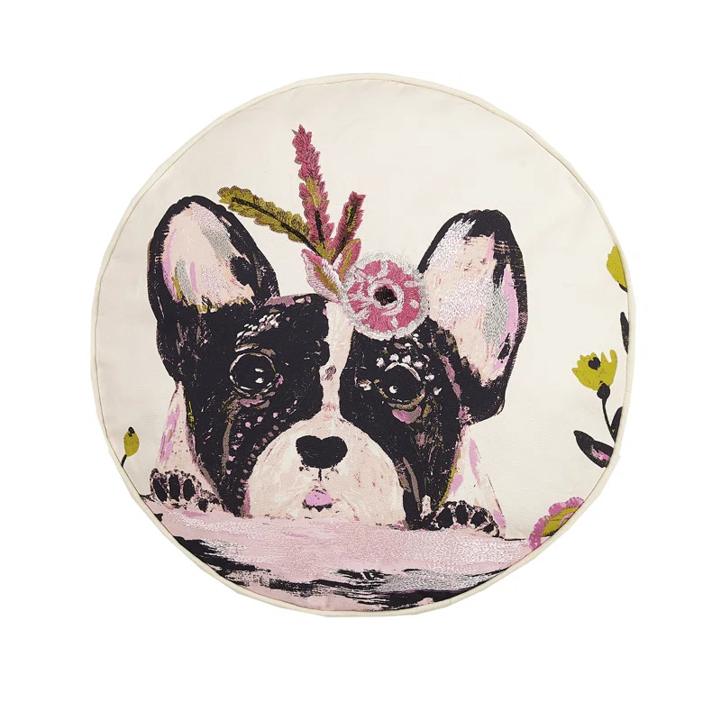 Makers Collective Embroidered Cotton Throw Pillow