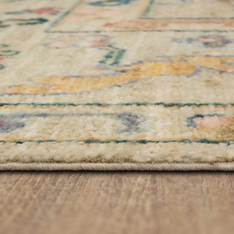 Karastan Karastan Rugs Mystique Cream Traditional Floral Area Rug