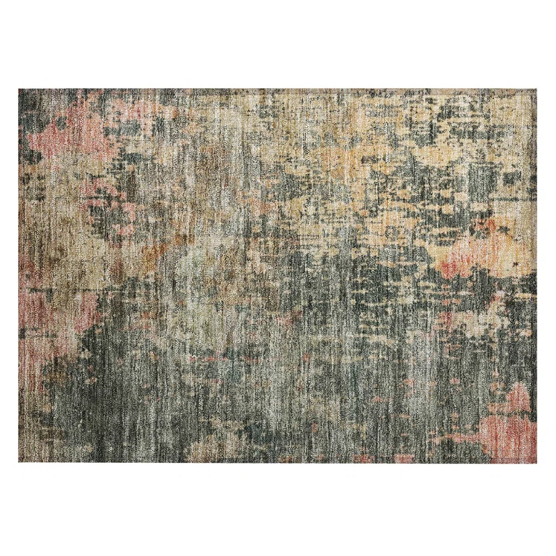 Wade Logan® Machine Washable Indoor/Outdoor Cicel ACN1214 Sage Rug