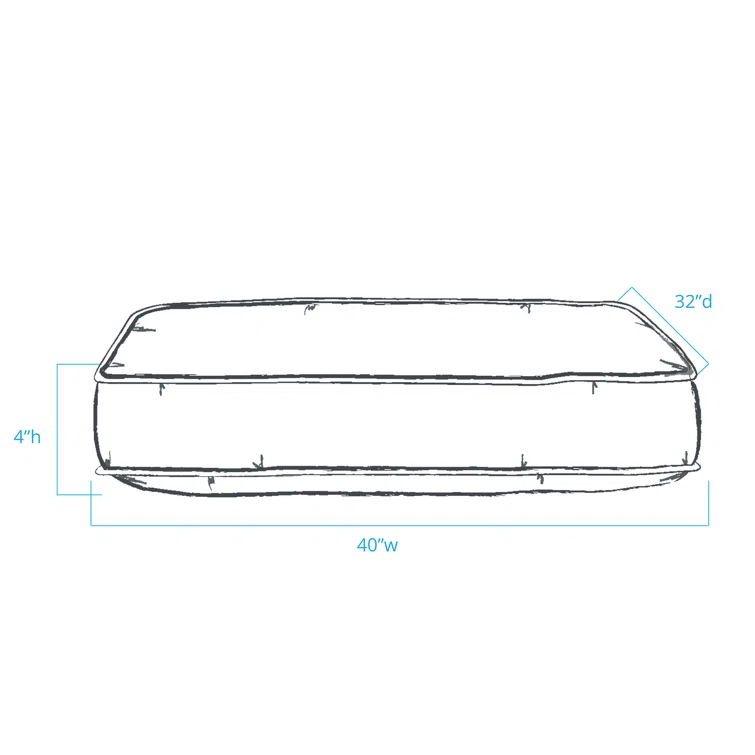 Carolina Pet Company Classic Twill Rectangular Pet Bed with Khaki Cording & Reviews | Perigold