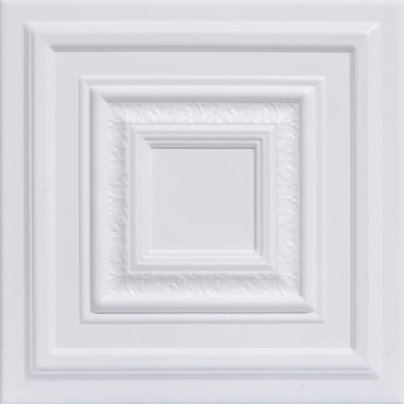 Chestnut Grove 1.6 ft. x 1.6 ft. Polystyrene Glue-up Ceiling Tile (Set of 96)