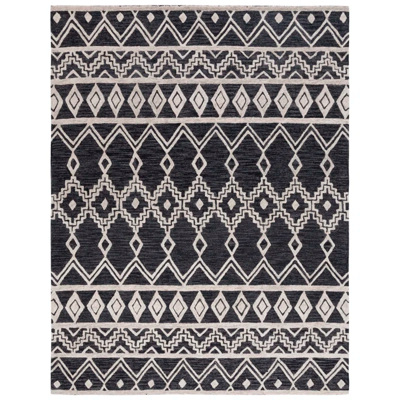 Union Rustic Abbegail Hand Tufted Wool Southwestern Rug