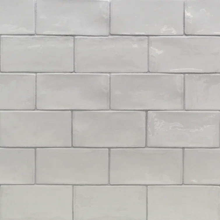 Barcelona 3x6 Blanco Polished Ceramic Subway Wall Tile (5.38 Sq. Ft. / Case)