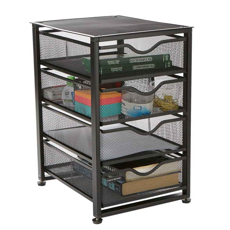 Mind Reader Mind Reader File Storage Drawers, Desktop Organizer, File Storage, 10.25"L x 12.375"W x 16"H