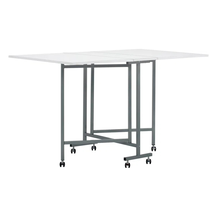 Sew Ready 58.75'' x 36.5'' Foldable Craft Table with Wheels