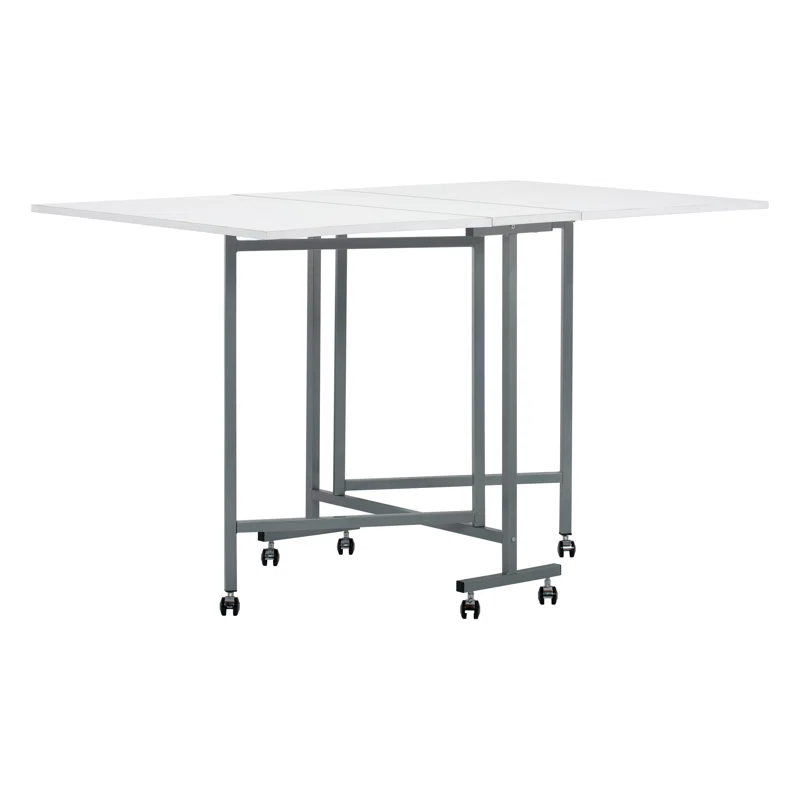 Sew Ready 58.75'' x 36.5'' Foldable Craft Table with Wheels