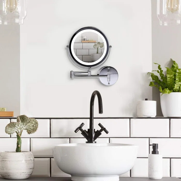 Ovente Concave LED Wall Mirror