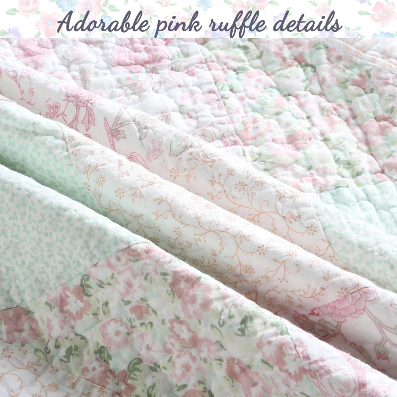 Cozy Line Home Fashion Cotton Patchwork Quilt Set