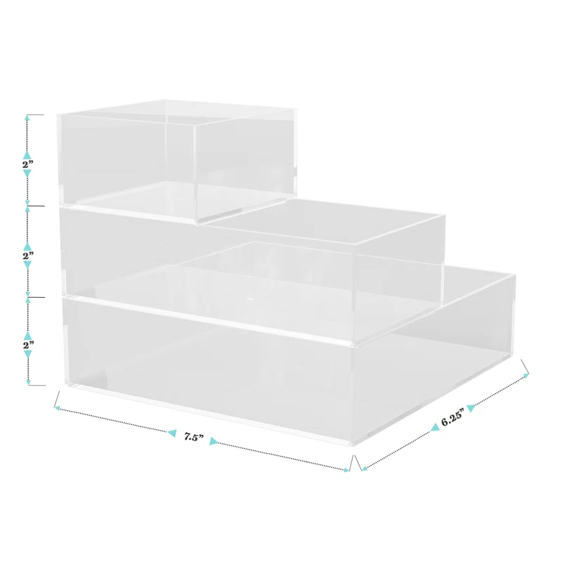 Thomas Martha Stewart 3 Stack and Slide Plastic Tray Office Desktop Organizer Set