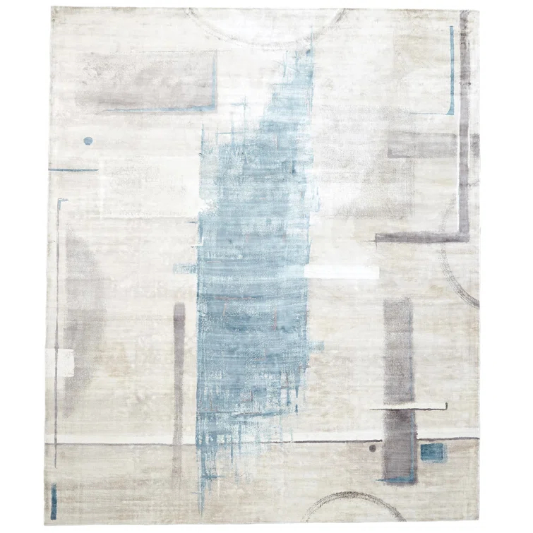 Global Views Art Rug-Blue