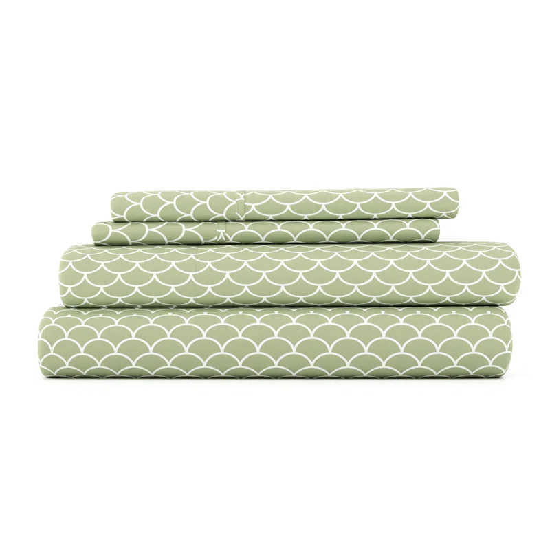 Becky Cameron Simply Soft™ Scallops Pattern Microfiber Sheet Set