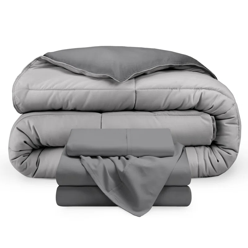 1800 Premium Microfiber Reversible Bed-In-A-Bag
