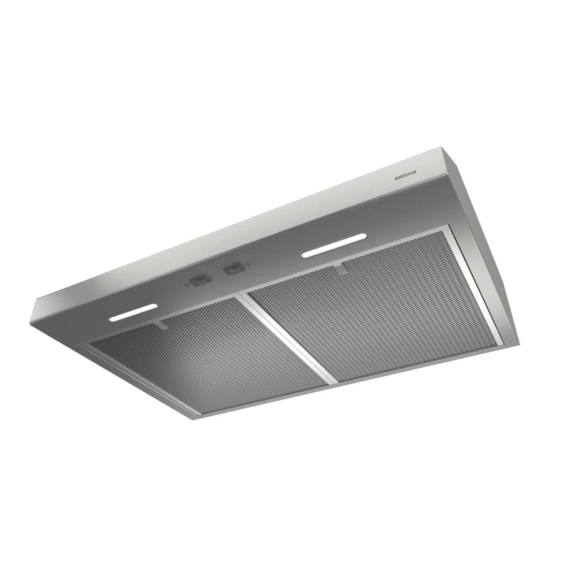 Broan NuTone 30" Stainless Steel 300 CFM Convertible Under Cabinet Range Hood with Mesh Filter