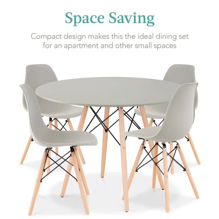 George Oliver Fechter 4 - Person Four Leg Dining Set
