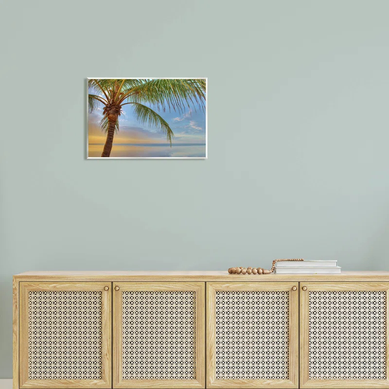Stupell Industries " Sunrise Palm Tree Sky Reflection " by Jack Reed