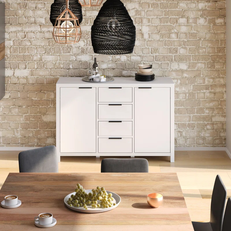 Simpli Home Hollander 54'' SOLID WOOD Sideboard Buffet