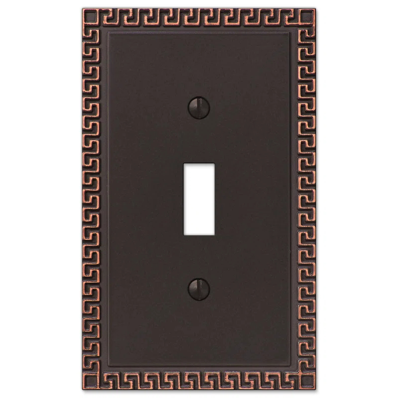 Greek No Subject 1 - Gang Toggle Light Switch Standard Wall Plate