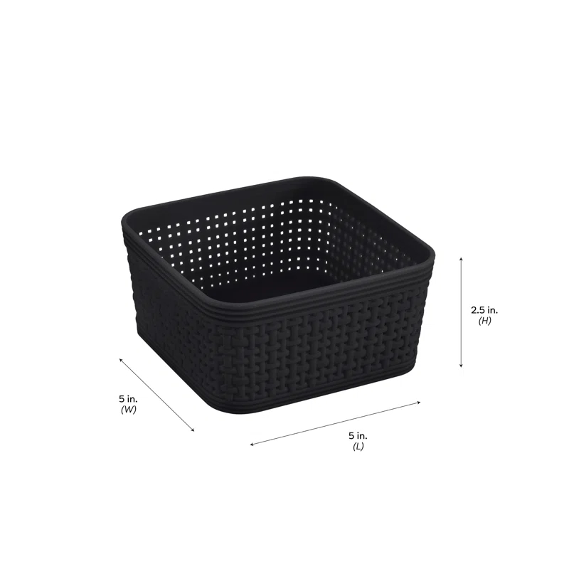 Simplify Simplify Plastic Basket (Set of 6)