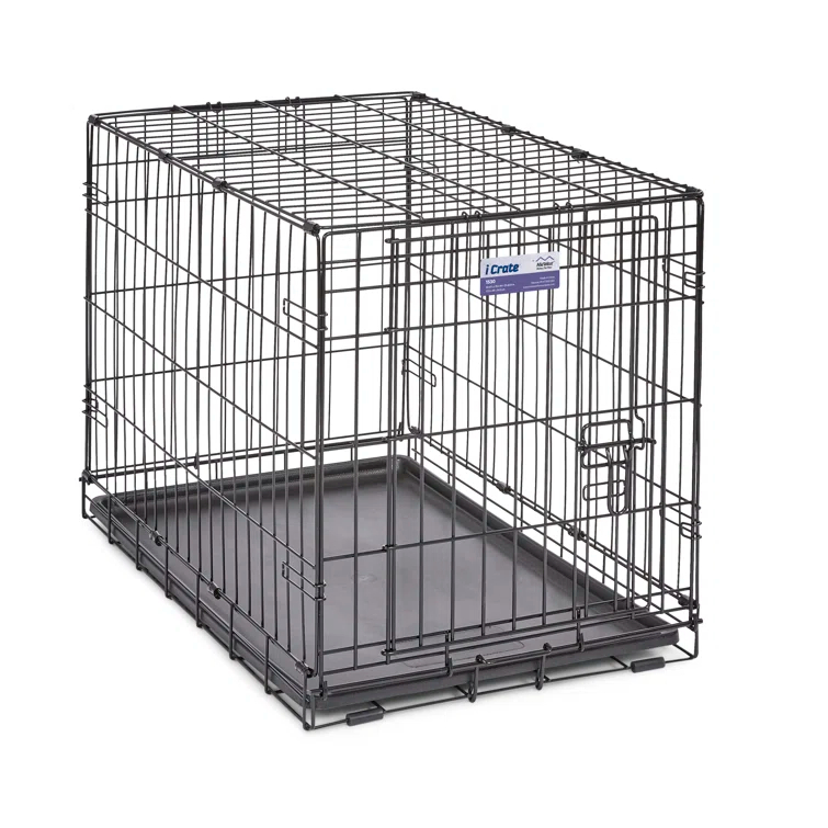 Midwest Homes For Pets MidWest Homes for Pets Newly Enhanced Single Door iCrate Dog Crate Includes Divider Panel