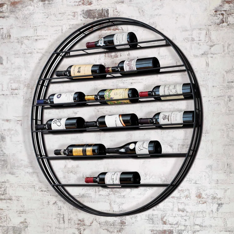 Wine Enthusiast Label View 12 Bottle Wall Mounted Wine Bottle Rack & Reviews | Wayfair