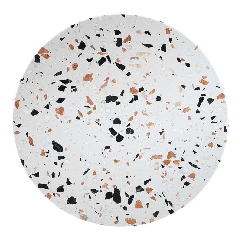 Modway Lippa 20" Round Terrazzo Side Table