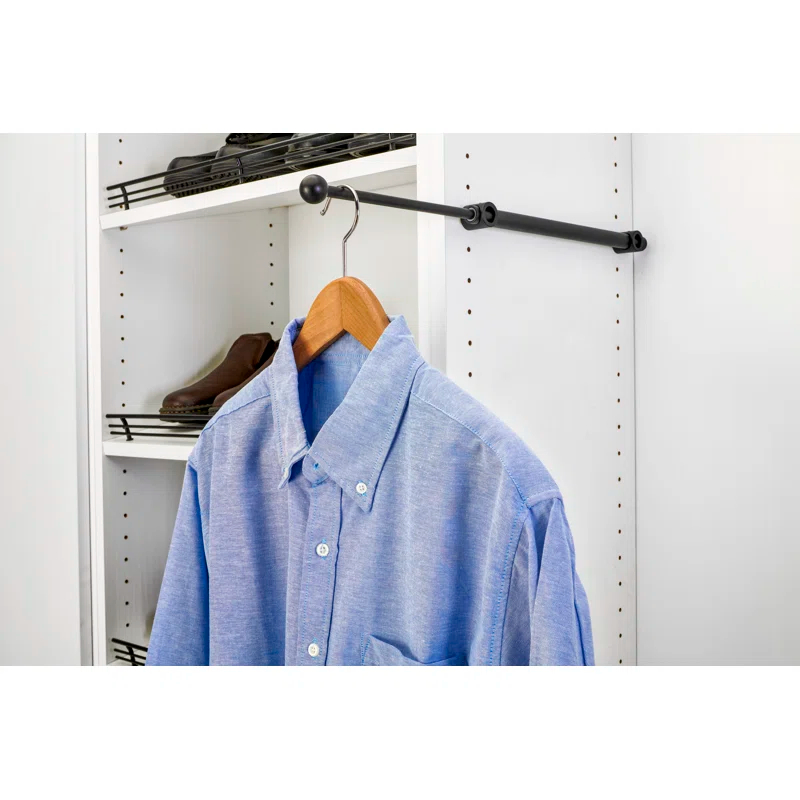 Sliding Valet Rod For Custom Closet Systems