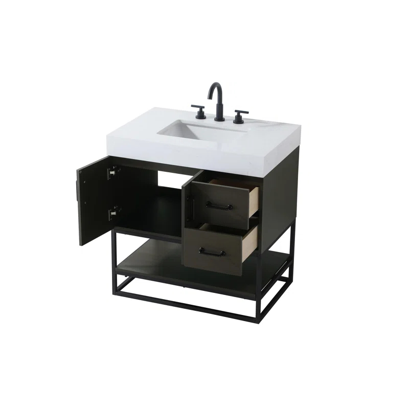 Living District 32 inch Single Bathroom Vanity