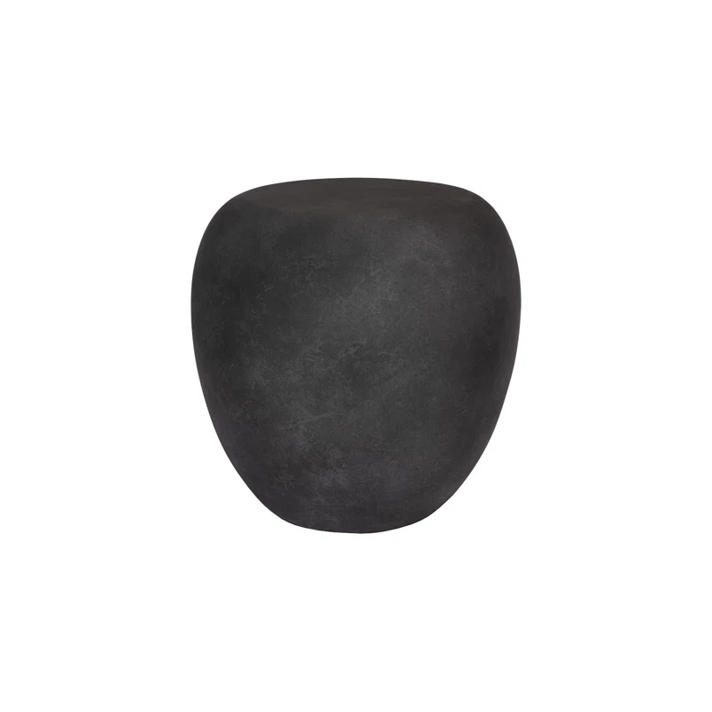 Phillips Collection River Stone Side Table, Charcoal Stone