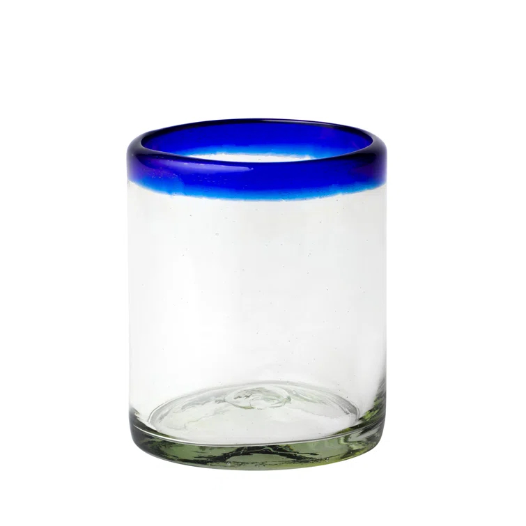 Ten Strawberry Street Rim Hiball Handblown Mexican Glass (Set of 6)