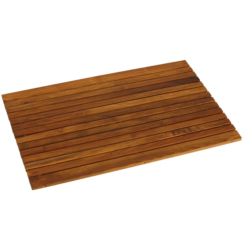 Union Rustic Chatillon Teak Bath Mat