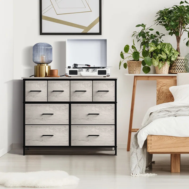Sorbus 8 Drawers Chest Dresser with Knob Handle
