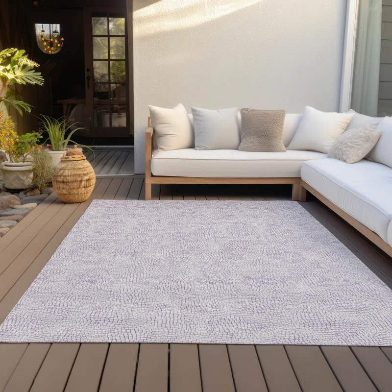 Machine Washable Indoor/Outdoor Chayden ACN1058 Lavender Rug