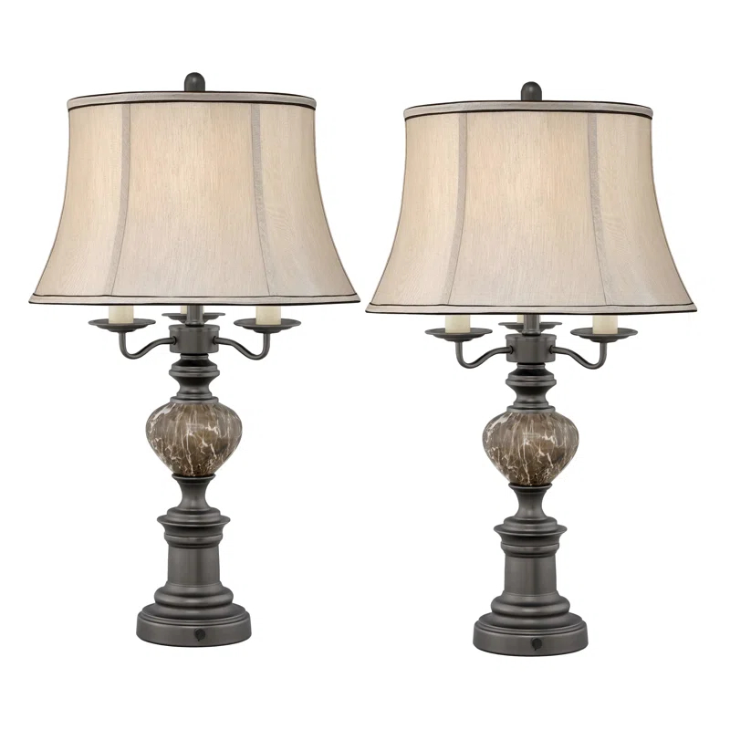 Medallion Lighting Metal Table Lamp (Set of 2)