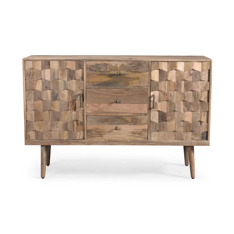 George Oliver 3 DRAWER SIDEBOARD WITH 2 DOOR (KD LEGS)