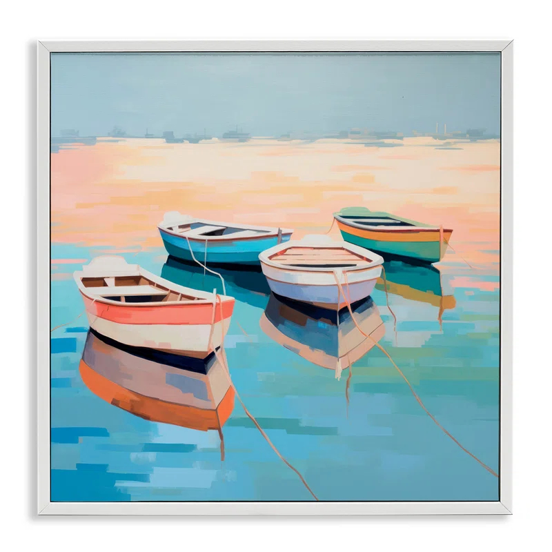 Stupell Industries Boat Reflection Shore Giclee Art by Irena Orlov