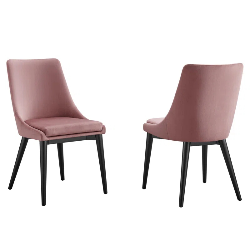 Modway Viscount Accent Performance Velvet Dining Chairs by Modway (Set of 2)