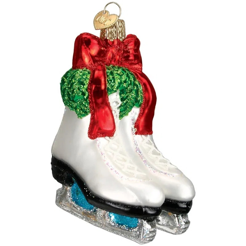 Old World Christmas Holiday Skates Hanging Figurine Ornament & Reviews | Wayfair