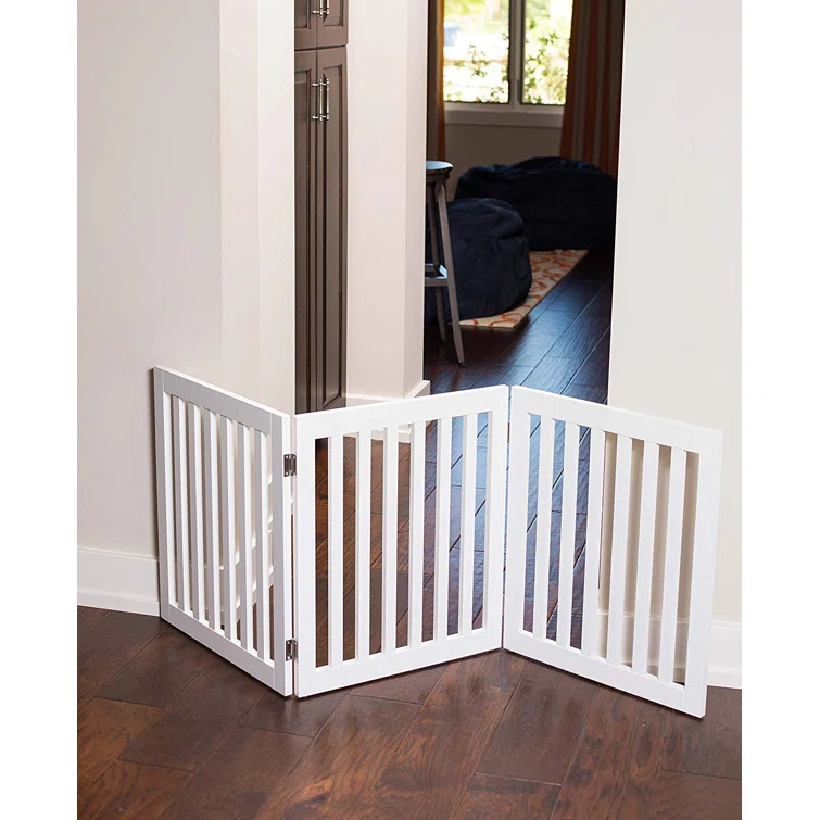 BirdRock Home Wood Free Standing Pet Gate