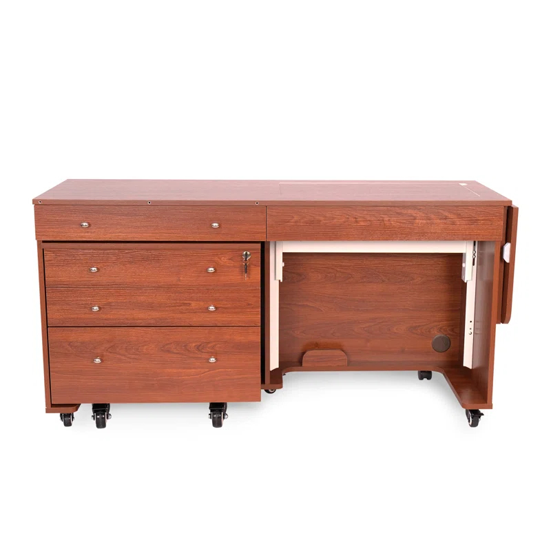Kangaroo & Joey Hydraulic Lift Sewing Cabinet and Storage Caddy Combo by Kangaroo Sewing Furniture