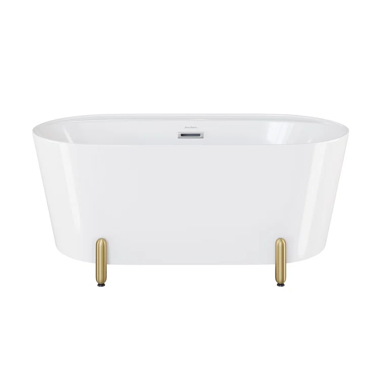 Swiss Madison Monaco 59" Freestanding Bathtub With Matte Black Stand SM-FB1002BG