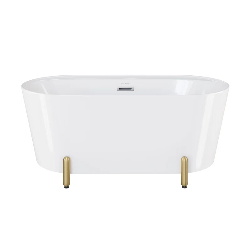 Swiss Madison Monaco 59" Freestanding Bathtub With Matte Black Stand SM-FB1002BG