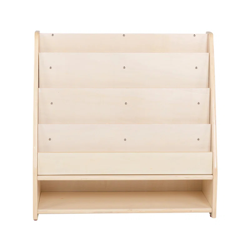Angeles Angeles Mobile 4-Shelf Book Display with Storage - RTA