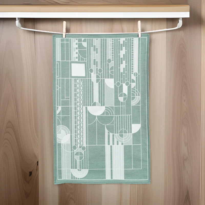 Frank Lloyd Wright Cotton Jacquard Kitchen Towel Linen Set (Set of 2)