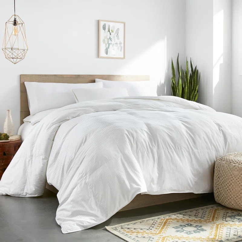 Downlite Colossal King Oversized 120" x 120" King Down Alternative Comforter - White Color