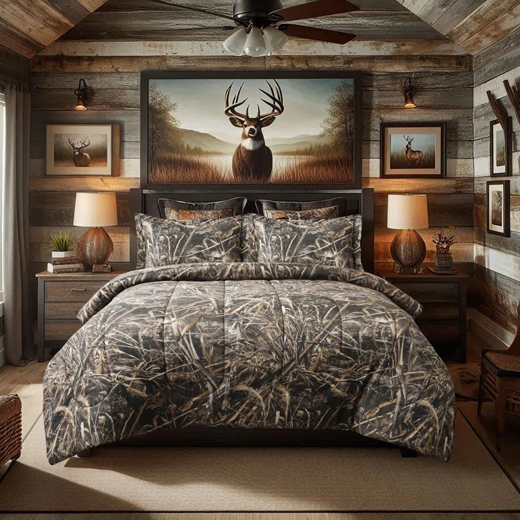Realtree Realtree Max-5 Camo Comforter Set, Premium Polycotton Fabric, Camouflage Bed Set, Super Soft Forest Bedding Set Hunting & Outdoor, Machine Washable