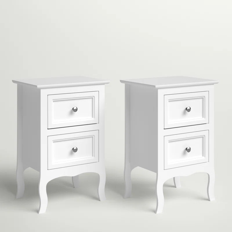 Authement 2 - Drawer Nightstand Storage Cabinet（set of 2）