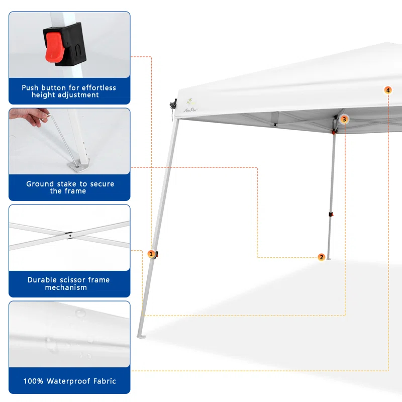 Lyon 10 Ft. W x 10 Ft. D Canopy