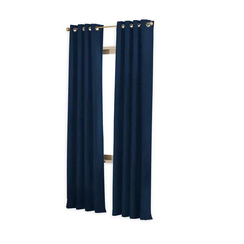 Winston Porter Curtainworks Boehme Solid Room Darkening Grommet Single Curtain Panel