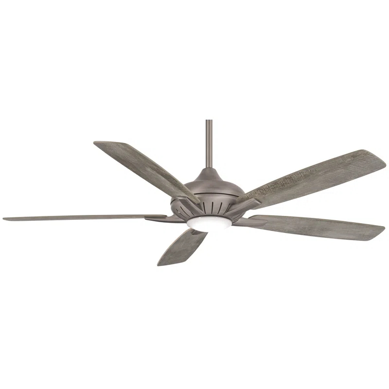 Minka Aire 60" Dyno 5 - Blade LED Smart Standard Ceiling Fan with Remote Control and Light Kit Included